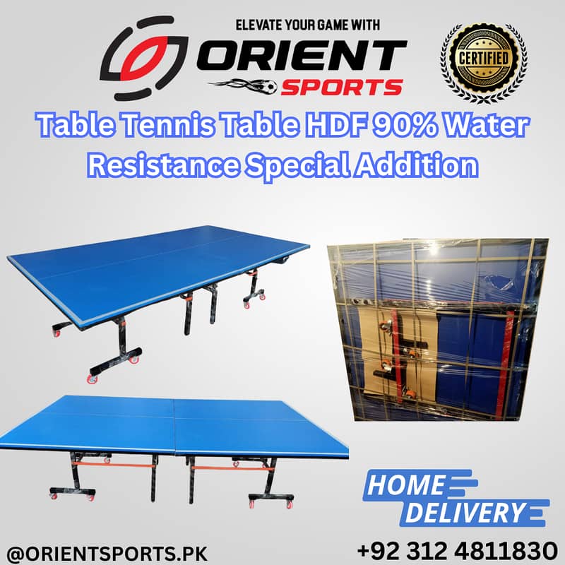 Table Tennis Table Lamination 8 Wheels Foldable | Mughalpura 3