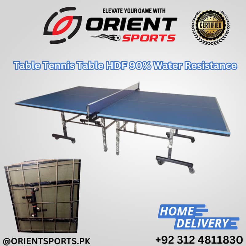 Table Tennis Table Lamination 8 Wheels Foldable | Mughalpura 4