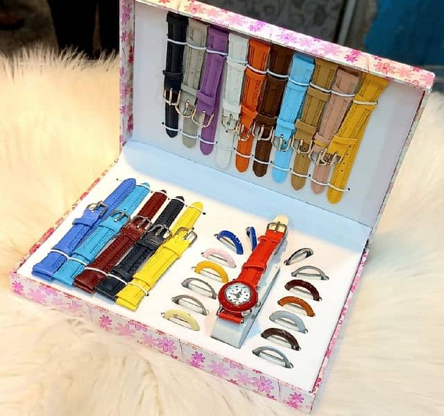 16 STRAP AND 16 BUZULS INTERCHANGABLE LADIES WATCH BOX SET 2