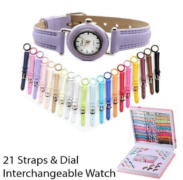 16 STRAP AND 16 BUZULS INTERCHANGABLE LADIES WATCH BOX SET 3