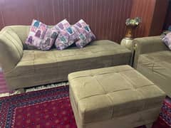 L shaped 7 sitter sofa set