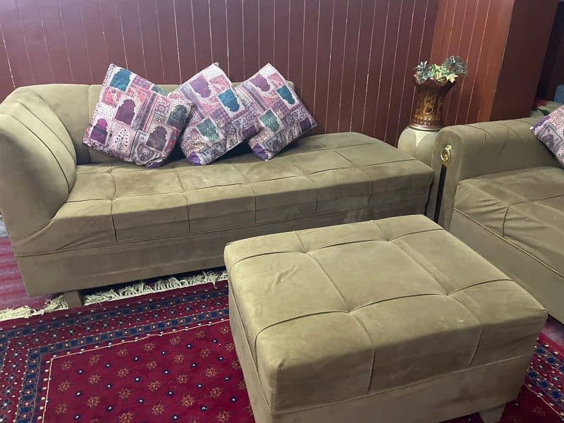 L shaped 7 sitter sofa set 0