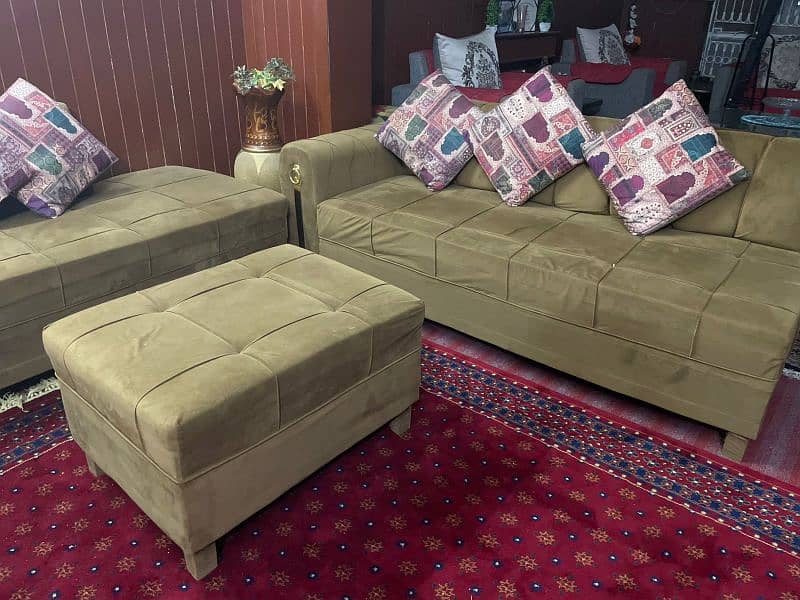 L shaped 7 sitter sofa set 2