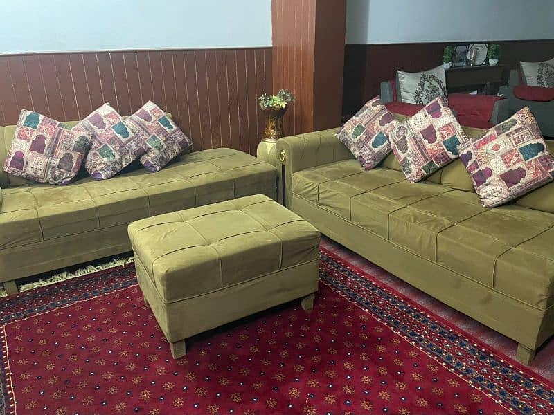 L shaped 7 sitter sofa set 5