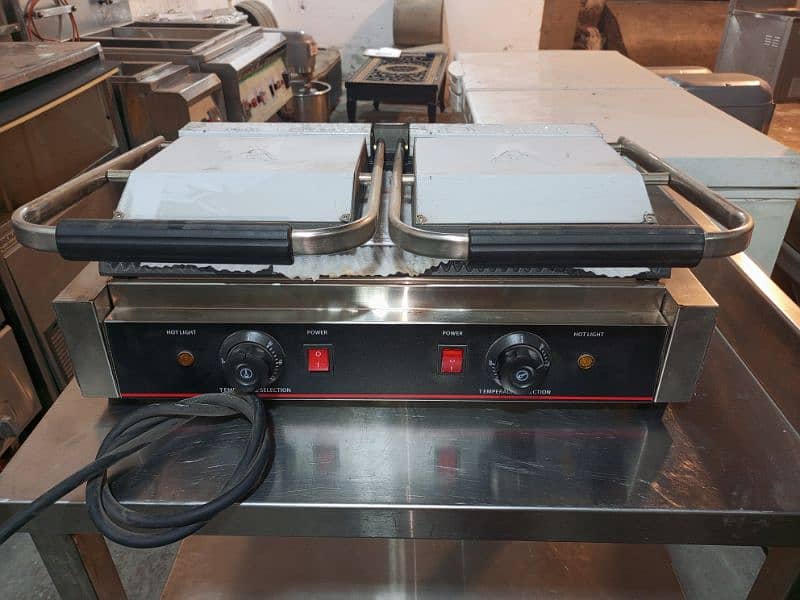 imported panini grill double unite imported pizza oven fast food setup 9