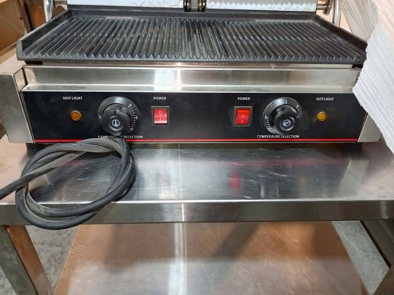 imported panini grill double unite imported pizza oven fast food setup 11