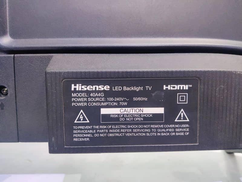 Hisense 40" Android LED TV Android 11 voice remote ha 10/10 condition 1