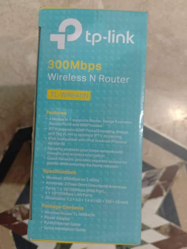 Wifi Router Tp-Link WR840N with Huawei Onu Xpon fresh condition 5