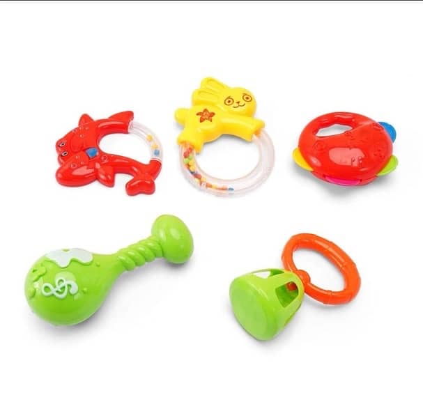 Rattle& sensory teether pack of 5 1