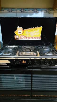 cooking range with oven 5 burner