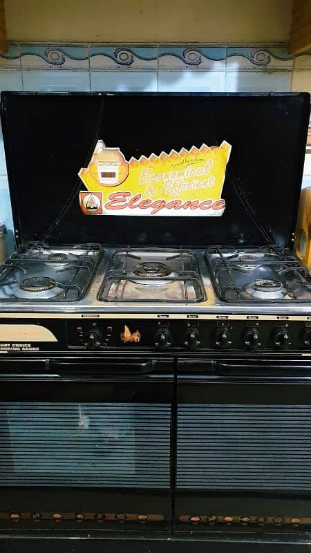 cooking range with oven 5 burner 0