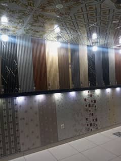 Gypsum ceiling-3D WallPaper-Ceiling-Wpc wallpanel-Artificial grass