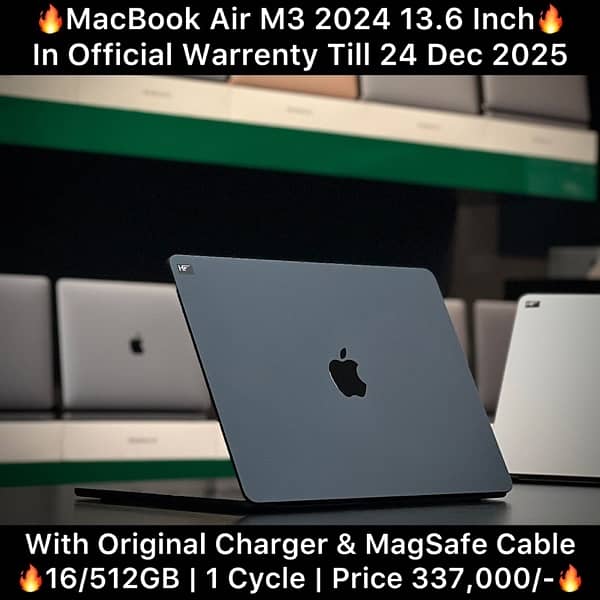 Macbook Air M3 13 inch 16GB 512GB 2023 0