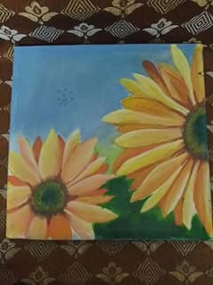 sun flowers painting