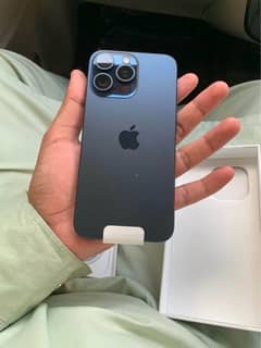 iPhone 15pro max Jv blue titanium 256gb