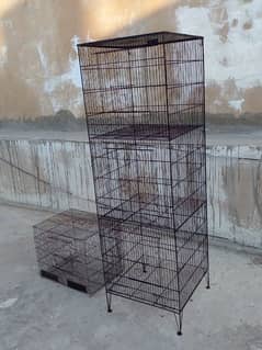 Parrot cage 3 portion and 1 portion