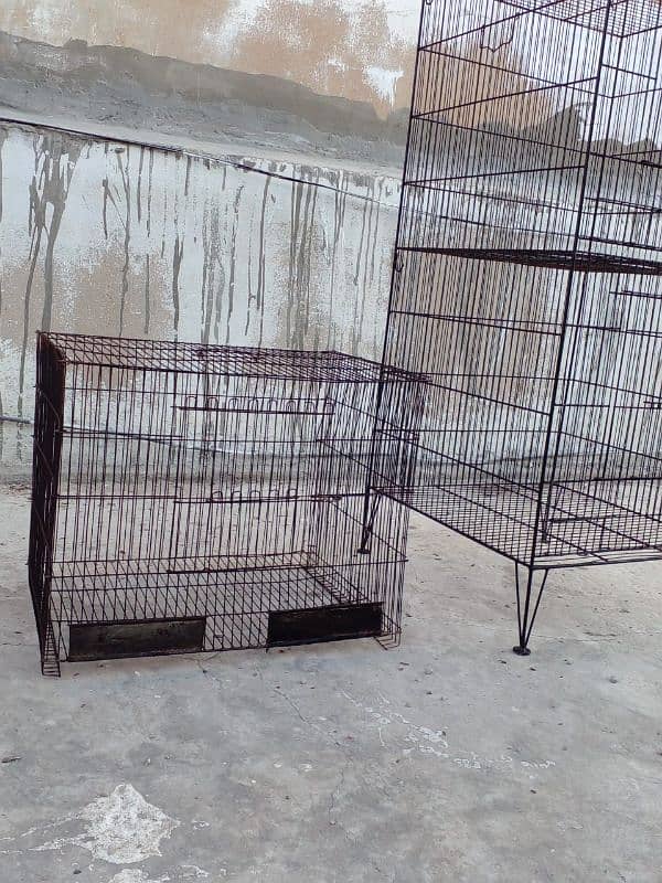 Parrot cage 3 portion and 1 portion 4