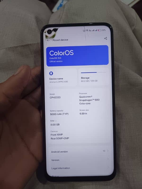 Oppo A96 8gb/128gb 5