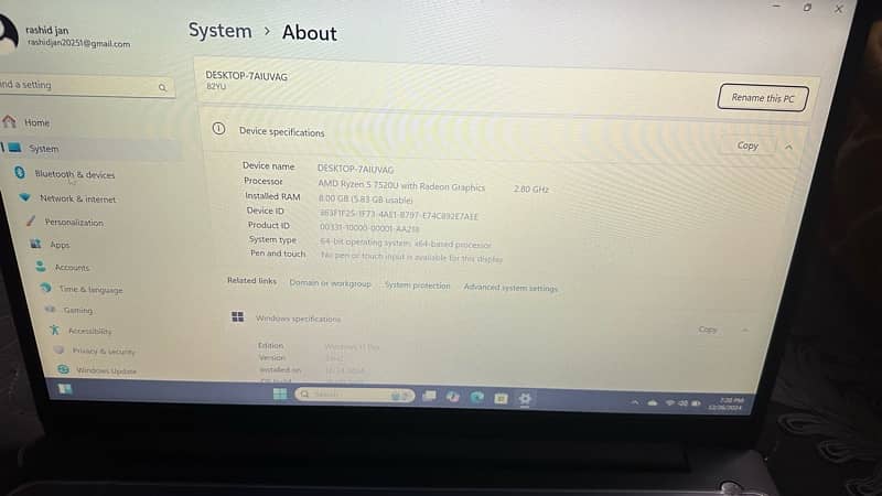 AMD Ryzen 5 laptop 7