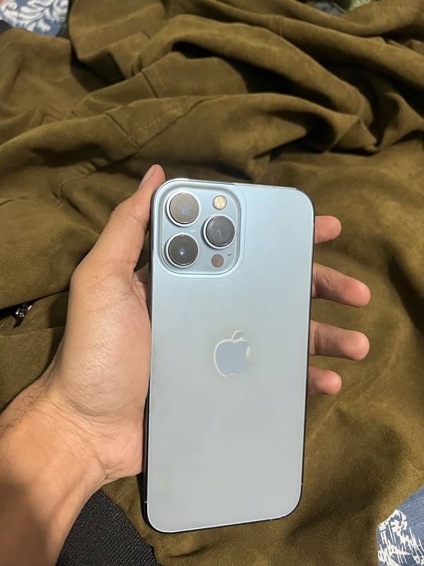 iphone 13 pro max Sierra blue 128gb 5