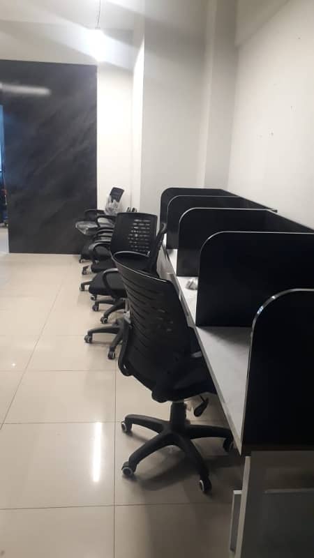 Defence DHA phase 2 fully furnished office with lift available for rent 0