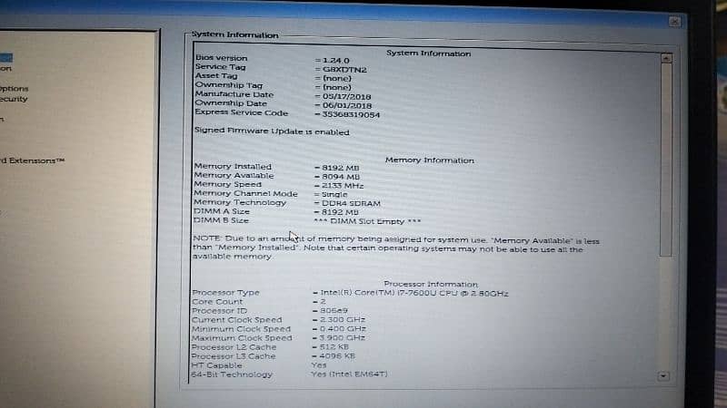 Dell latitude 5480 i7 7th generation 4