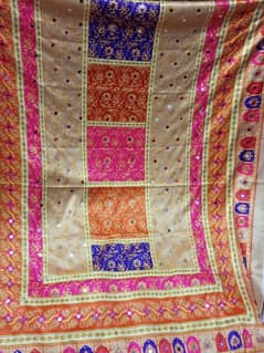 Fancy Silk Dupatta, Mirror work Dupatta, silk mirror work dupatta