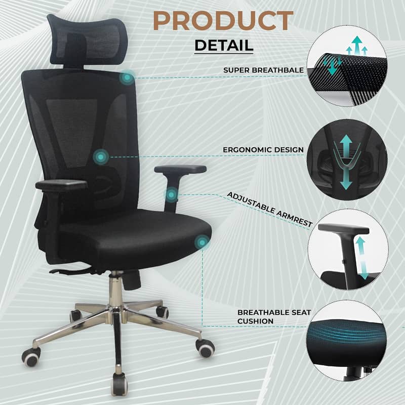 Executive Chairs l Ergonomic Chair l High Back Chair l CEO Chair 1