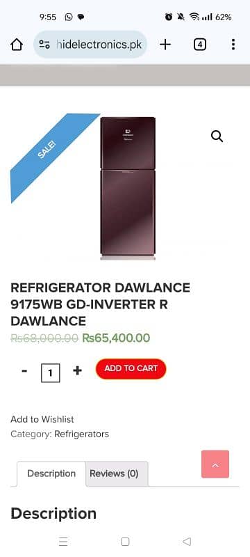 Selling Dawlance Refrigerator 5