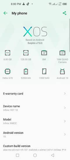 infinix hot 10 6+ 128