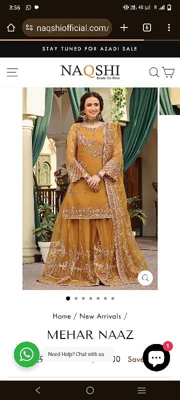 mehndi dress by naqshi 0