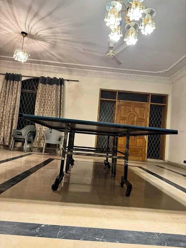 slightly used table tennis table 1