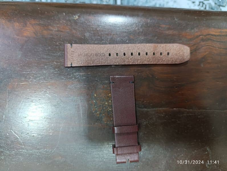 Original Swiss Made 22 mm Burgundy Leather Movado Straps in 5000 only 3