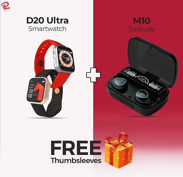 fashion combo D 20 ultra with M10 earbuds with free thumbsleevs 5