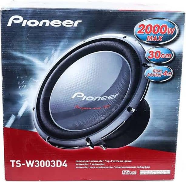 pioneer 3003 spl subwoofer /woofer and monoblock amp 0