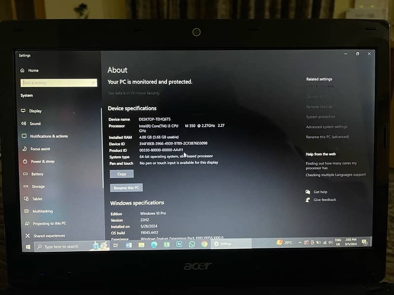 Acer Aspire 4741 Laptop | Work Laptop | Normal Laptop 11