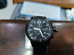 Original Max Brand Black Stainlessness large size naval chronograph