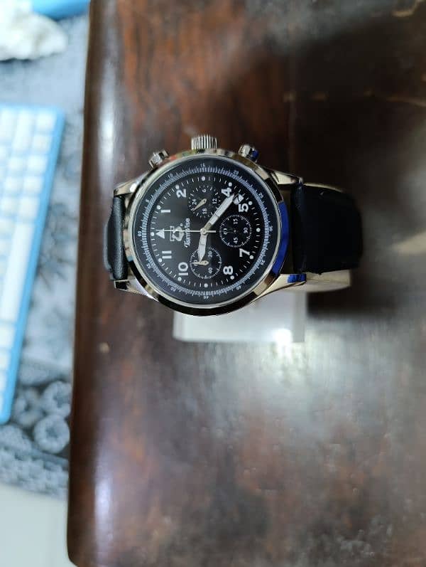 Original Teamwise Brand Stainlessness medium size date chronograph 11