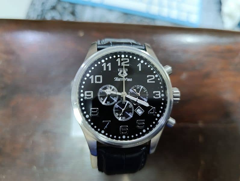 Original Teamwise Brand Stainlessness Large size date chronograph 0