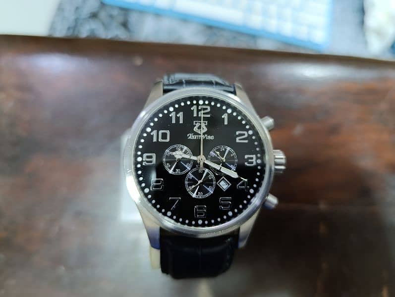 Original Teamwise Brand Stainlessness Large size date chronograph 1