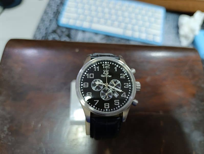 Original Teamwise Brand Stainlessness Large size date chronograph 4