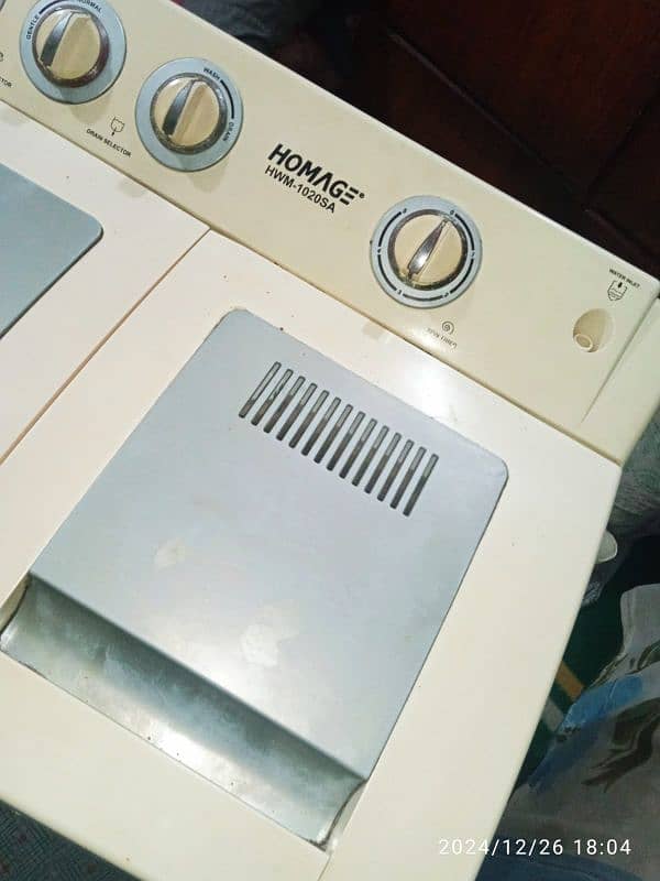 kenwood homege washing machine twin tub model no:HWM-1020SA 4