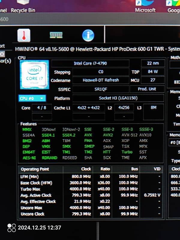 Core i7 4790 Processor 1