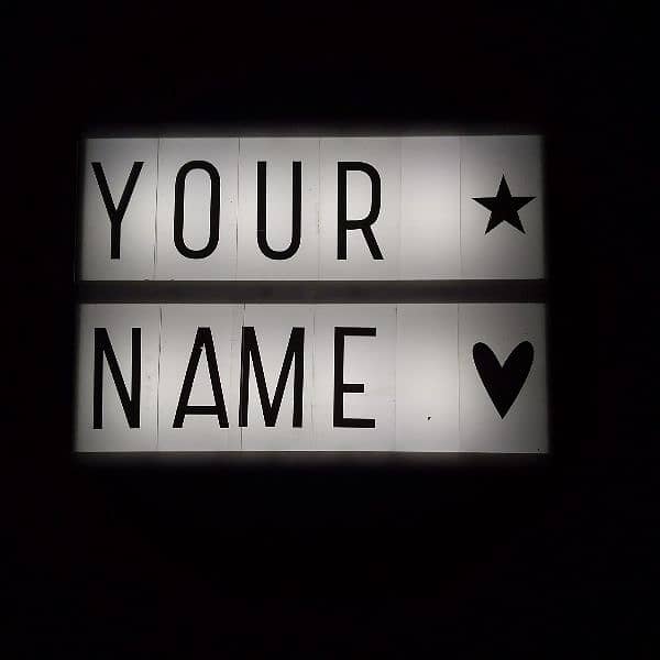 NEW DECOR LAMP LIGHT YOUR NAME AND OTHER NAME ALL ALPHABET WITH BOX 1