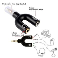 MICROPHONE AUDIO SPLITTER 3.5MM