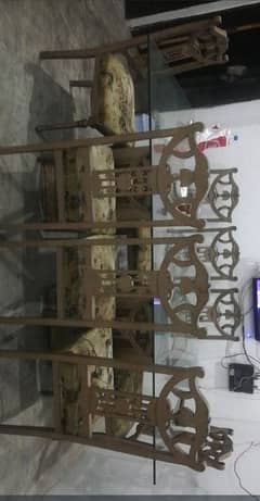 8 set chairs dining table