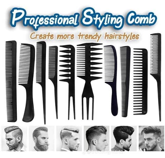 10 pcs styling hair comb 0