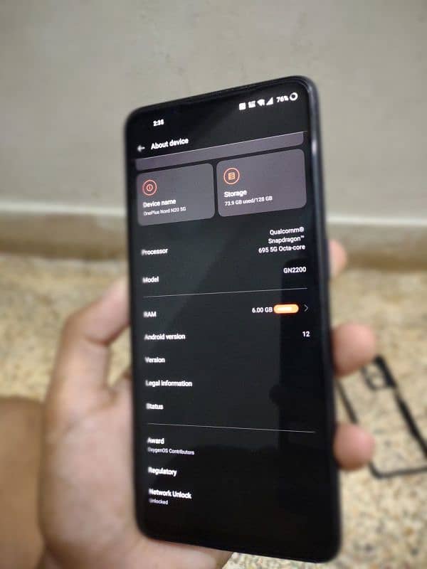 OnePlus N20 5G network unlocked 6