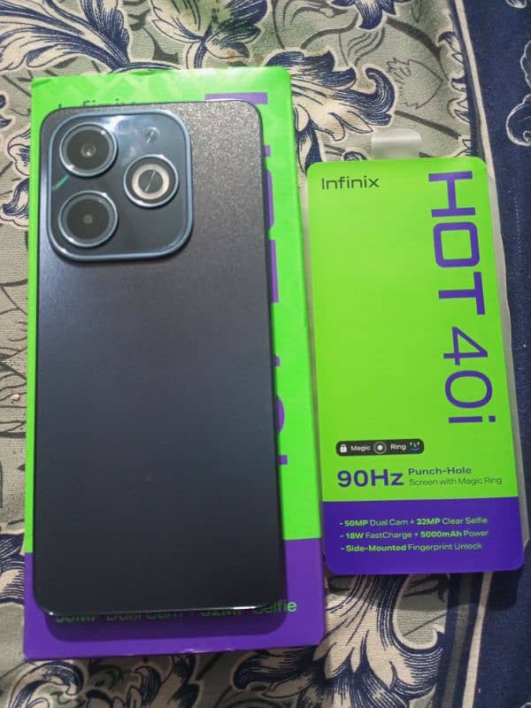 Infinix HoT 40i 16GB Ram 128GB Rom Dual sim official approved with box 0