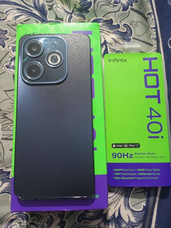 Infinix HoT 40i 16GB Ram 128GB Rom Dual sim official approved with box 1